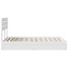 vidaXL Letto con Contenitore Bianco 120 x 200 cm Legno multistrato