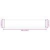 vidaXL Tenda Laterale Retrattile per Patio 117x600 cm Grigia