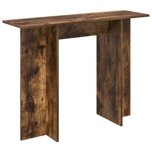vidaXL Tavolo consolle Quercia Affumicata 100 x 30 x 75 cm
