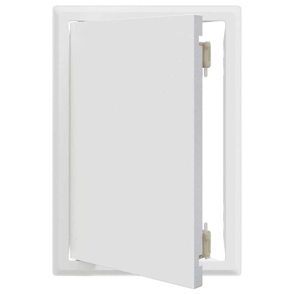 vidaXL Pannello di Accesso Bianco 33 x 23 x 3 cm Acciaio