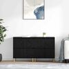 vidaXL Sideboards 2 pcs Rovere Nero 60 x 35 x 70 cm Legno multistrato
