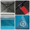 vidaXL Tenda da Campeggio a Cupola per 4 Persone Blu Impermeabile