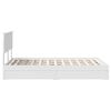 vidaXL Letto con Contenitore Bianco 120 x 200 cm Legno multistrato