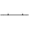 vidaXL Kit di Binari per Porte Scorrevoli 213 cm Acciaio Nero