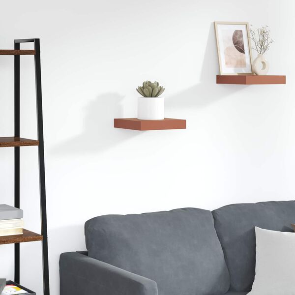 vidaXL Scaffale da parete Rosso 23 x 23,5 x 4 cm Legno multistrato