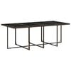 vidaXL Set da Pranzo da Giardino 13pz con Cuscini Marrone Polyrattan