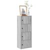 vidaXL Libreria Grigio Sonoma 40x24x102 cm in Legno Multistrato