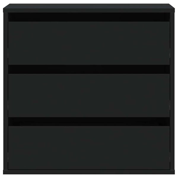 vidaXL Cassettiera Angolare Nera 60x41x58 cm in Legno Multistrato