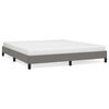 vidaXL Giroletto senza Materasso Grigio Scuro 160x200 cm Tessuto