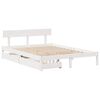vidaXL Letto senza Materasso Bianco 160x200 cm Legno Massello di Pino