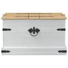 vidaXL storage box Bianco 78 x 78 x 45 cm Pino massello