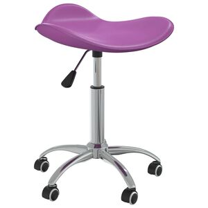 vidaXL Sedia da Ufficio Viola in Similpelle
