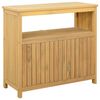 vidaXL Tavolo Consolle da Giardino 80x35x75 cm Legno Massello Acacia