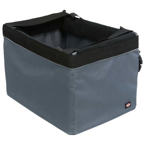 TRIXIE Cestino Anteriore Bici per Animali Domestici 38x25x25 cm Grigio