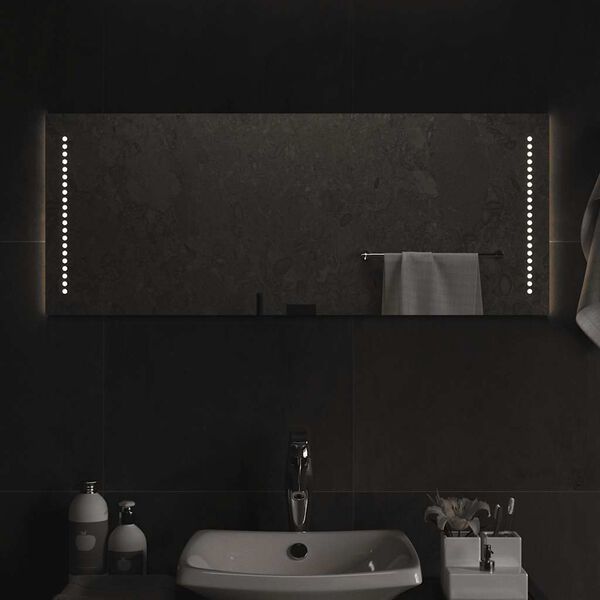 vidaXL Specchio da Bagno con Luci LED 100x40 cm