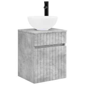 vidaXL Mobile lavabo da parete Grigio Cemento 39 x 35 x 63 cm