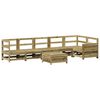 vidaXL Set Divani da Giardino 7 pz in Legno Impregnato di Pino