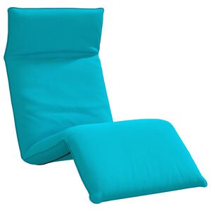 vidaXL Lettino Pieghevole Turchese 175x54x8,5 cm in Tessuto Oxford