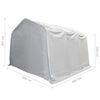 vidaXL Tenda Capannone in PVC 550 g/m&sup2; 4x6 m Bianco
