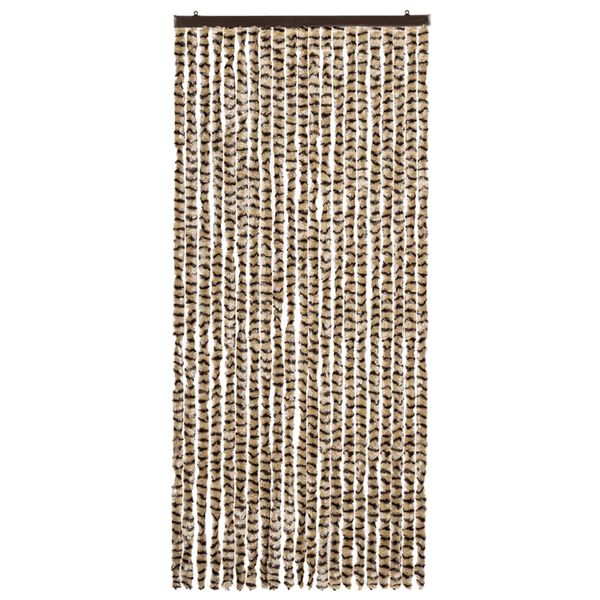 vidaXL Zanzariera Beige e Marrone 90x220 cm Ciniglia