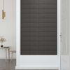 vidaXL Pannelli Murali 12 pz Grigio Scuro 60x15 cm Tessuto 1,08 m²
