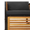 vidaXL Set Divano da Giardino 8pz con Cuscini Legno Massello di Acacia
