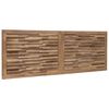 vidaXL Testiera Naturale 140 cm Legno di teak solido