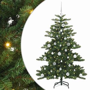 vidaXL Albero di Natale Artificiale con Rami Pieghevoli Verde 150 cm