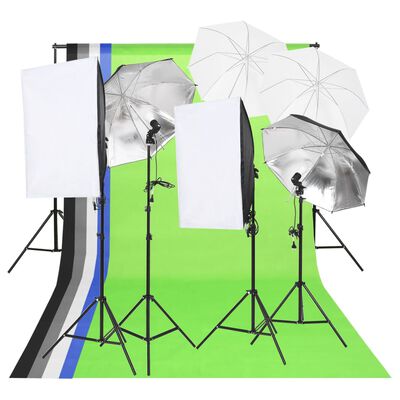 vidaXL Kit di Illuminazione da Studio Fotografico