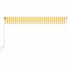 vidaXL Tenda da Sole Manuale con LED 500x300cm Giallo e Bianco