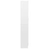 vidaXL Armadietto Vetrina Bianco Lucido 82,5x30,5x185 cm Multistrato