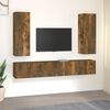 vidaXL Set di Mobili Porta TV 5 pz Rovere Fumo in Legno Multistrato