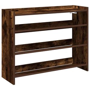 vidaXL Scarpiera Rovere Fumo 80x25x62 cm in Legno Multistrato