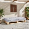 vidaXL Cuscino per Divano Pallet Grigio 120 x 80 x 12 cm Tessuto