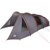 vidaXL Tenda a tunnel con tetto Grigio e arancione 778 x 356 x 210 cm