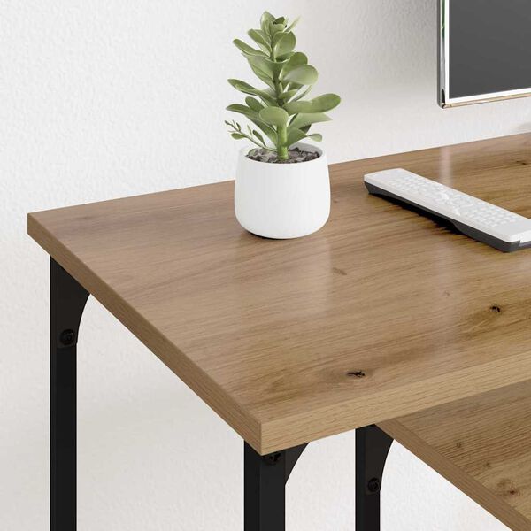 vidaXL Mobile TV Rovere artigianale 102 x 35 x 45,5 cm