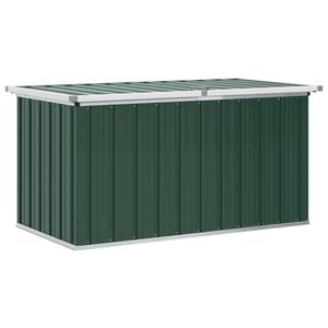 vidaXL Baule da giardino verde 129x67x65 cm