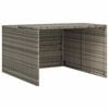 vidaXL Garage per Robot Tosaerba Grigio 86x90x52/57 cm in Polyrattan