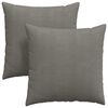 vidaXL Cuscini da Divano 2 pcs Grigio chiaro 80 x 80 cm