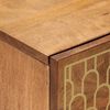 vidaXL Comodino 40x33x46 cm in Legno Massello di Mango