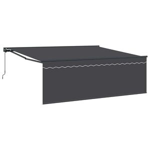 vidaXL Tenda retrattile Antracite 400 &times; 300 cm Poliestere e Alluminio