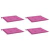 vidaXL Cuscini per Sedia 4 pz Rosa 50x50x4 cm in Tessuto
