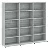 vidaXL Mobile Porta CD Grigio Sonoma 100x23x89,5 cm Legno Multistrato