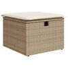 vidaXL Set Divano da Giardino 10 pz con Cuscini Beige in Polyrattan