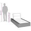 vidaXL Lettino Prendisole con Cuscino Galleggiante Marrone Polyrattan