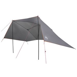 vidaXL Tenda da auto con tetto Grigio e arancione 308 x 215 x 220 cm