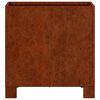 vidaXL Fioriera con Gambe Ruggine 30x30x30 cm Acciaio Corten