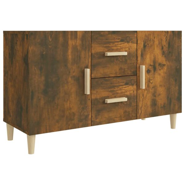 vidaXL Credenza Rovere Fumo 100x36x60 cm in Legno Multistrato