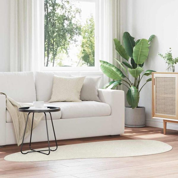 vidaXL Tappeti per area HUARTE Crema 100 x 200 cm Poliestere