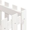 vidaXL Fioriera Giardino a Recinzione Bianco 40x40x40 cm Massello Pino